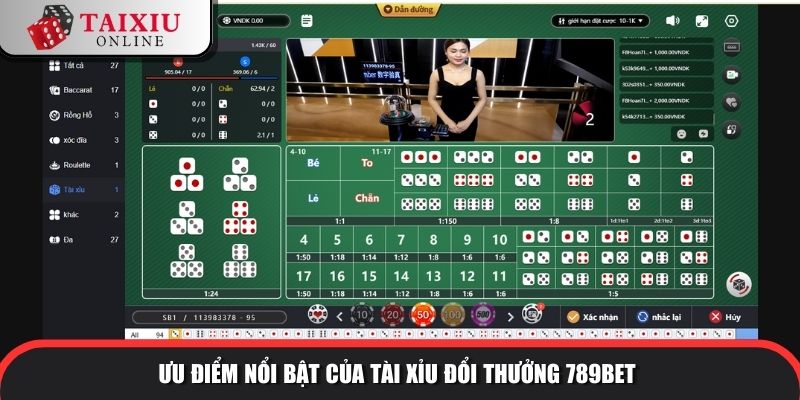 Ưu điểm nổi bật của tài xỉu đổi thưởng 789BET so với tài xỉu khác