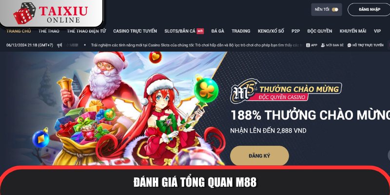 danh gia tong quan m88 268 Đánh giá tổng quan về nhà cái tài xỉu M88