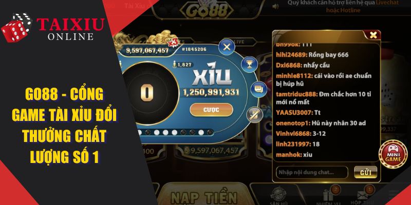 GO88 - Cổng Game Tài Xỉu Đổi Thưởng Chất Lượng Số 1 Việt Nam