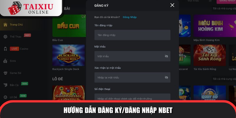 huong dan dang ky dang nhap NBET 613 Đăng ký mở tài khoản nhanh
