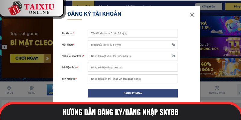 huong dan dang ky dang nhap SKY88 648 Hội viên nhà cái sẽ được nhận ưu đãi tốt