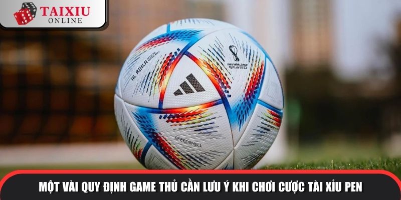 Một vài quy định game thủ cần lưu ý khi chơi cược tài xỉu pen